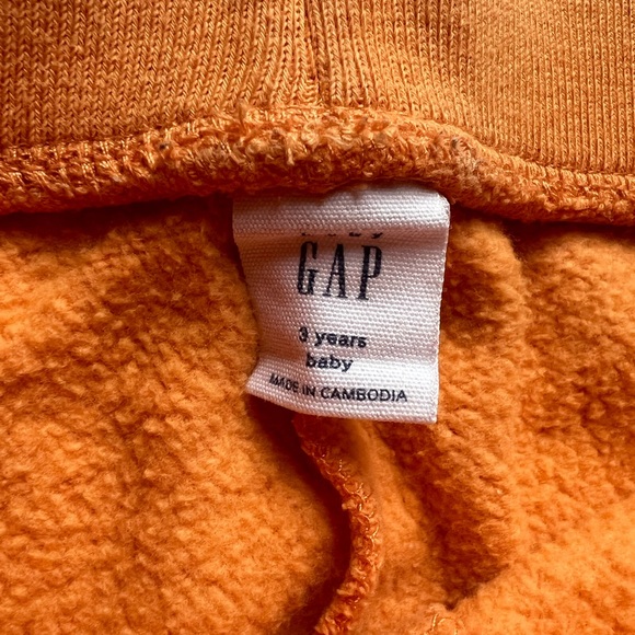 GAP Baby Orange Sweatpants, 3T - Picture 2 of 4
